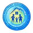 Blue seal with family and words for Childrens' Round Table